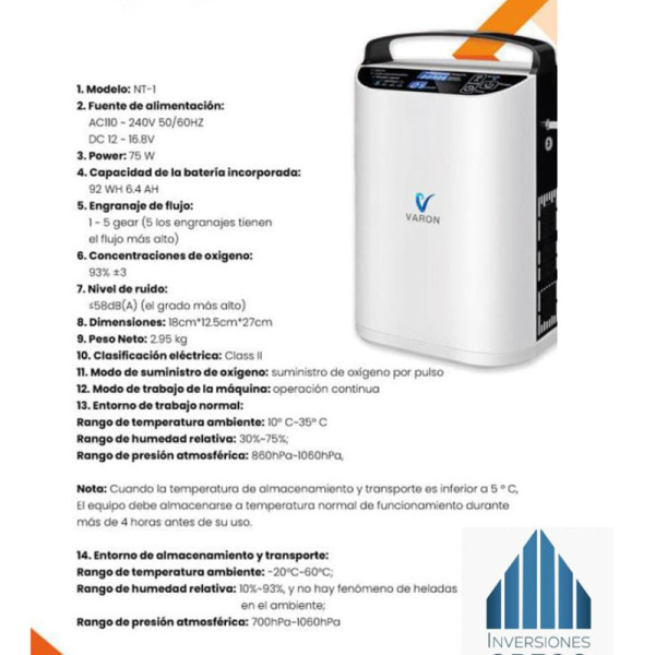 Concentrador De Oxigeno
