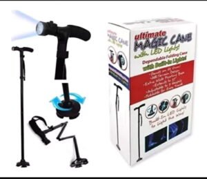 Bastón Ortopédico Plegable Con Luz